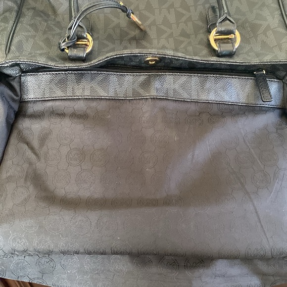 MICHAEL Michael Kors 🖤BLACK🖤 JET SET MEDIUM SIGNATURE WORK TOTE BAG 🌟EUC🌟 - Picture 14 of 17